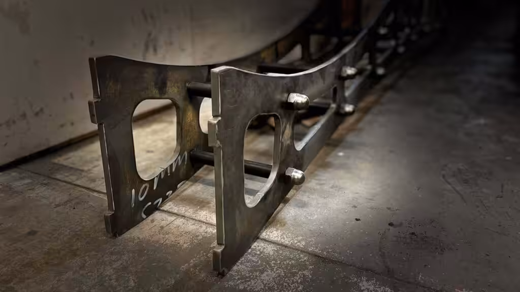 Stalen onderstel van een tafel Stalen onderstel van een tafel