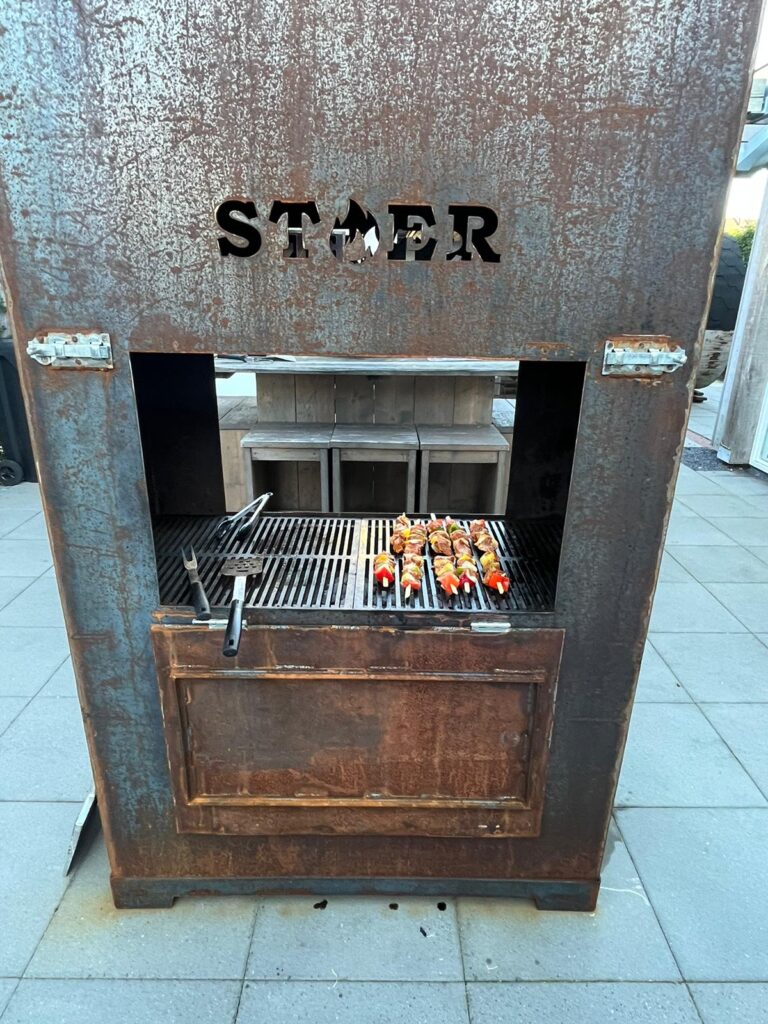 Stalen BBQ van Stoeretafels