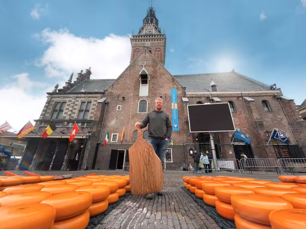 Broodplanken op de kaasmarkt in Alkmaar Broodplanken op de kaasmarkt in Alkmaar