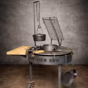 Iron kitchen bbq round all in 2